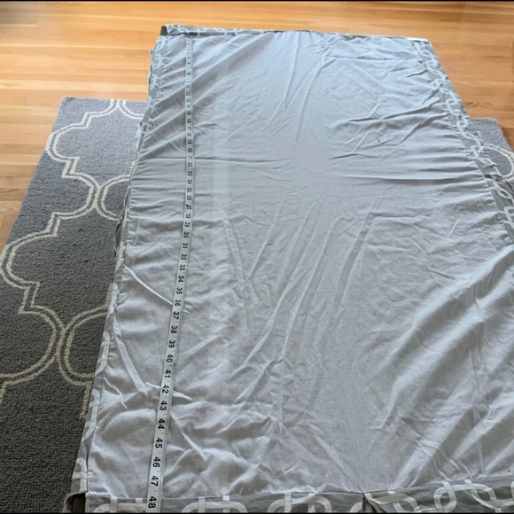 Grey/White Crib Skirt & Bumper - Picture 2 of 8